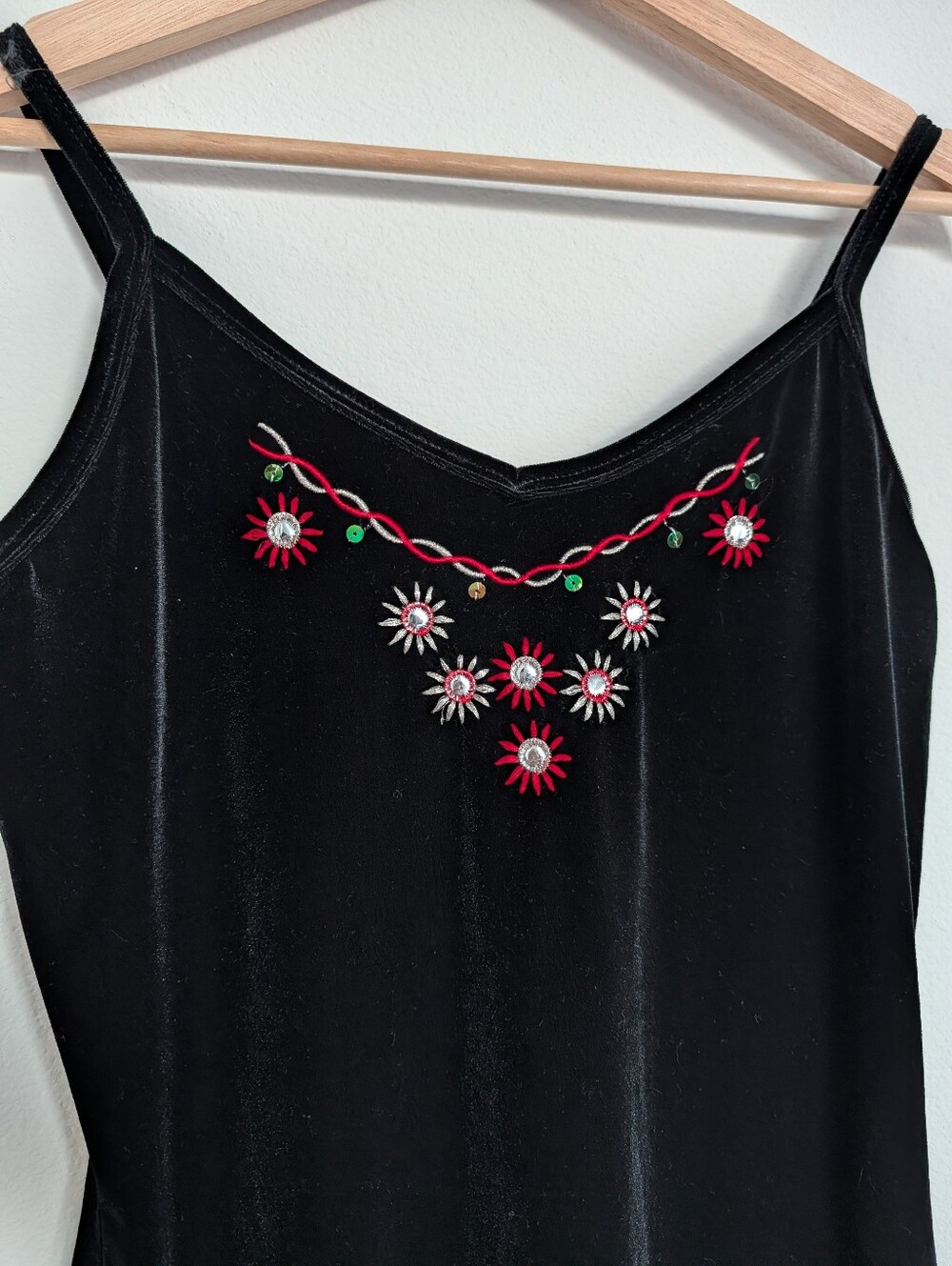 Status Collection Vintage Velvet Mini Dress - Picture 3 of 7